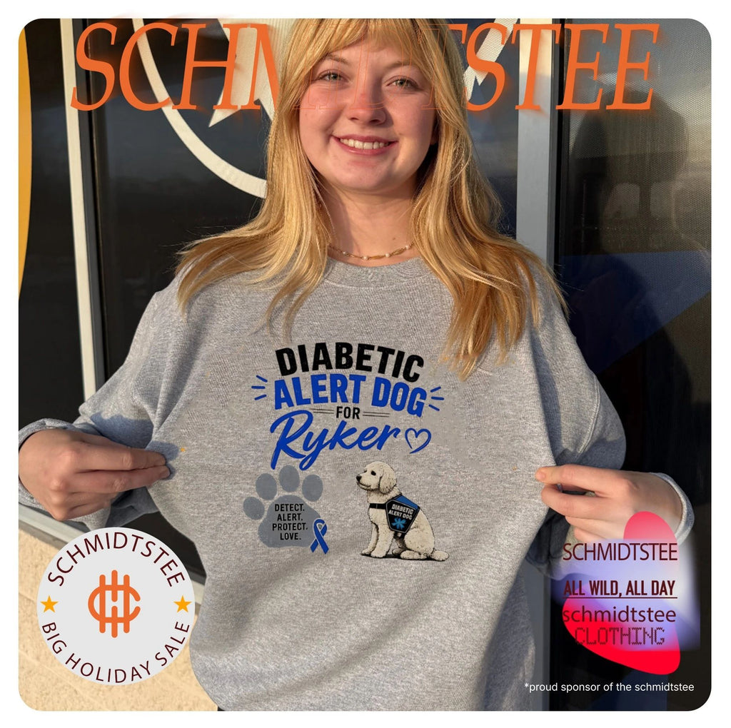 Ribbon Diabetic alert dog for Ryker shirt