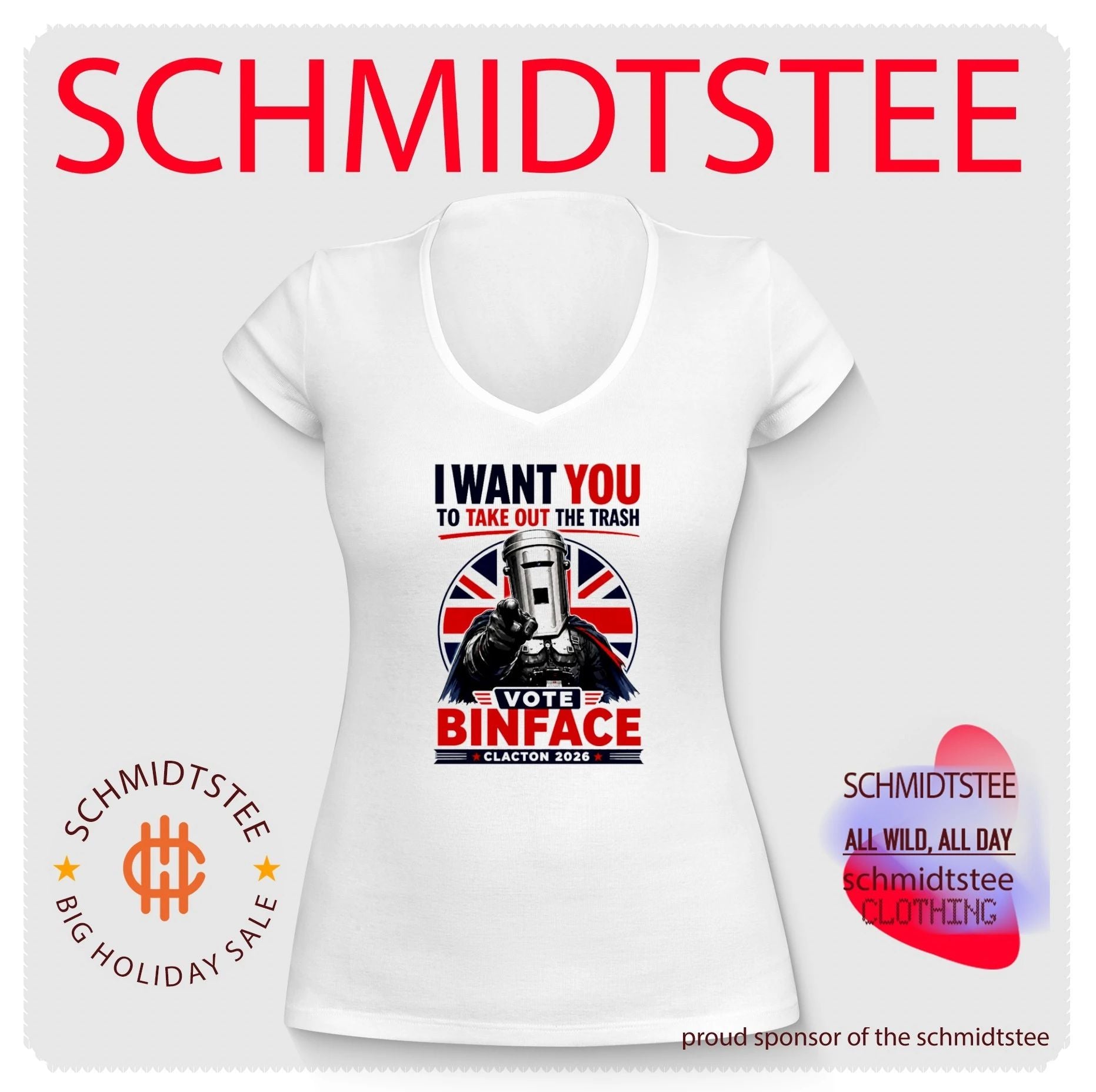 Count Binface I Want You to Take Out the Trash Vote Clacton 2026 shirt