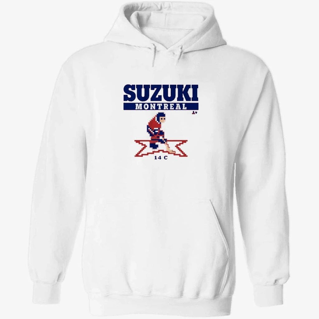 Nick Suzuki Retro Hockey Montreal T-Shirt