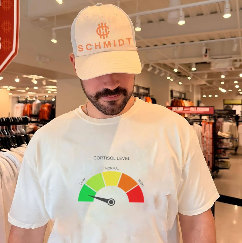 Cortisol Level Low Normal High Gauge stress management shirt
