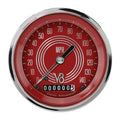 Classic Instruments V8 RED STEELIE 3IN SPEEDO 140mph