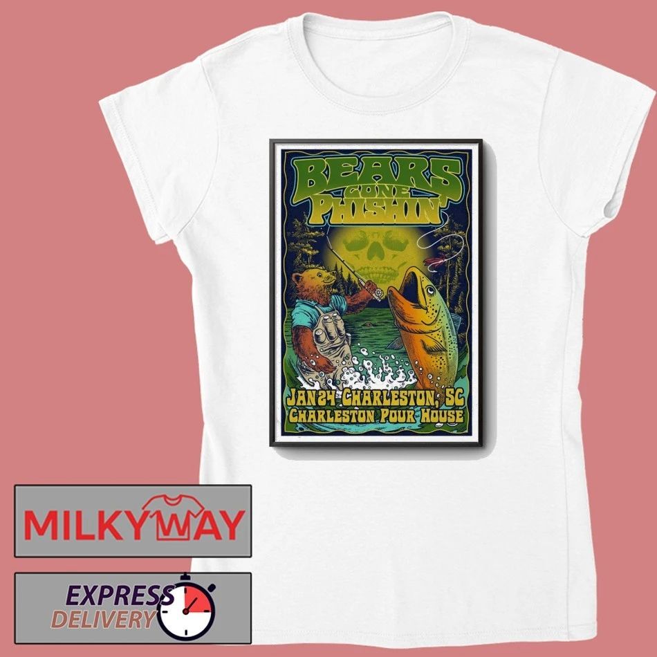Bears Gone Phishin’ Charleston Tour On Jan 24 2026 Poster shirt