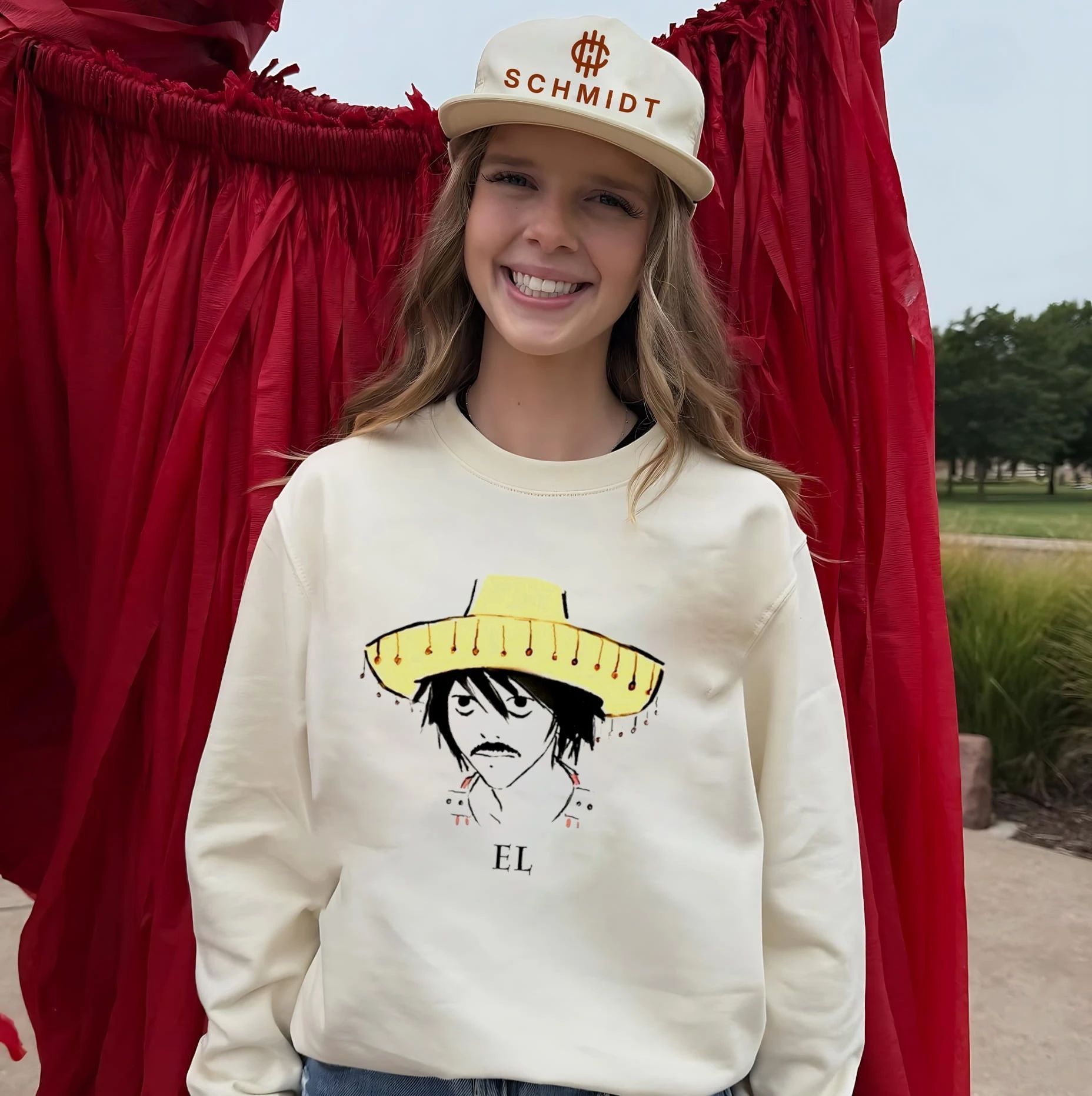 EL D Note L Lawliet Sombrero Cartoon Anime shirt
