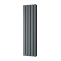 Typhoon – Anthracite Vertical Radiator H1200mm x W340mm Double Panel
