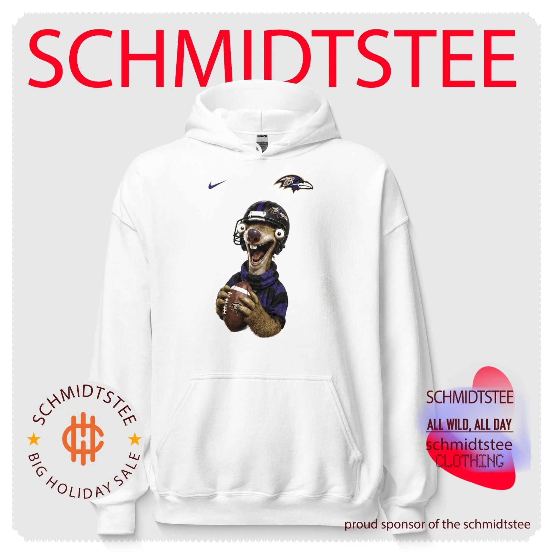 Sid the Sloth Baltimore Ravens Football Fan shirt
