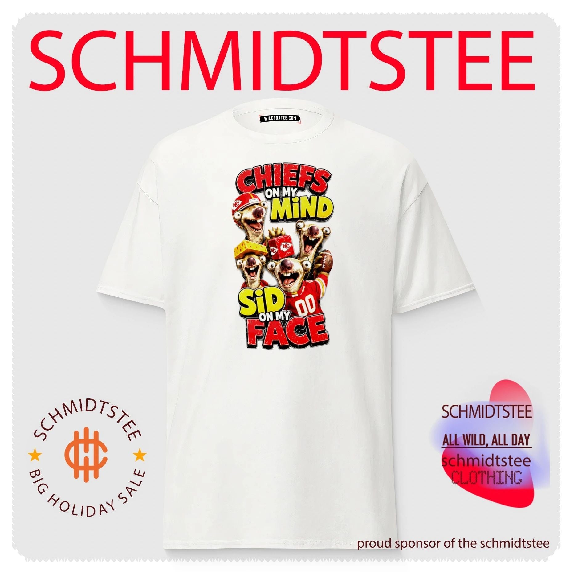 Kansas City Chiefs on my Mind Sid On My Face shirt