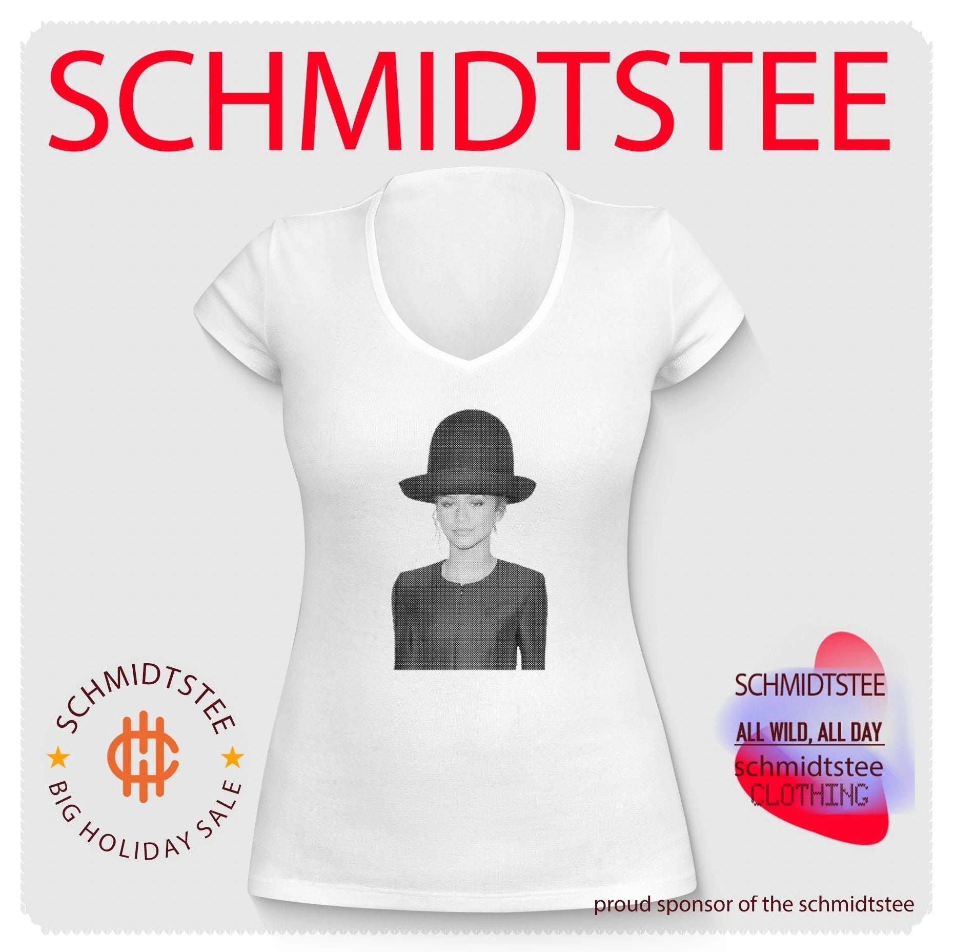 Zendaya Halftone The Hat Portrait Celebrity shirt