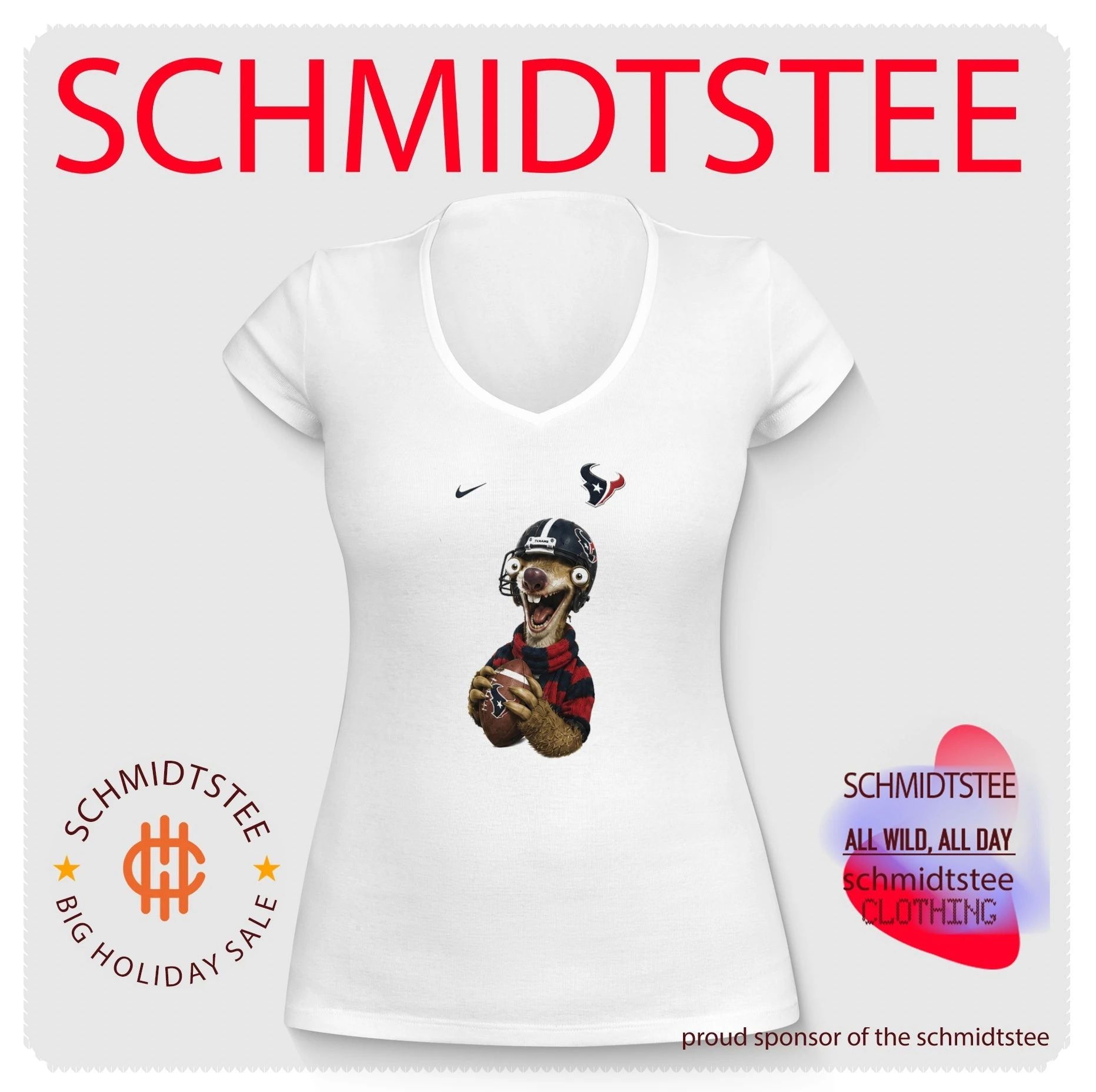 Sid the Sloth Houston Texans Football Fan shirt