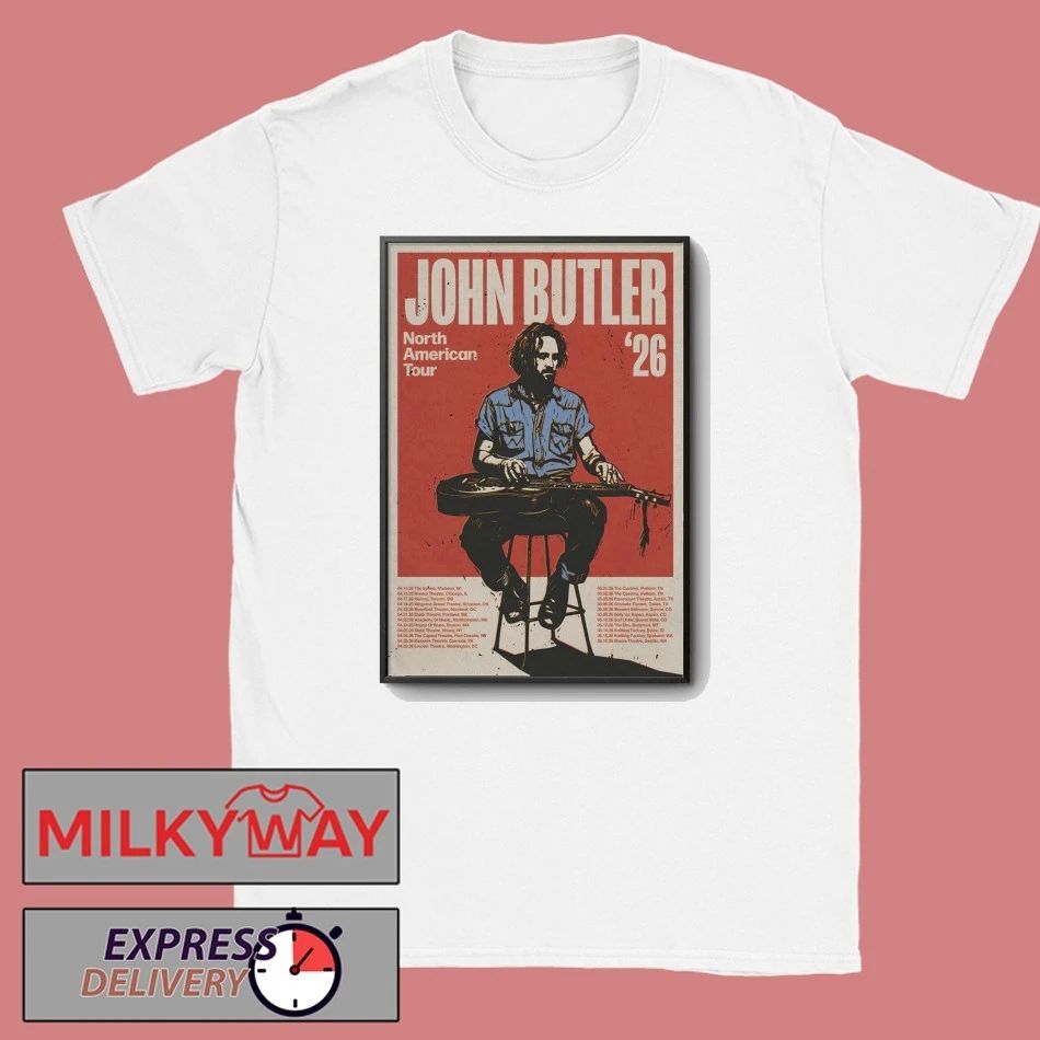 John Butler 2026 North American Tour Poster shirt