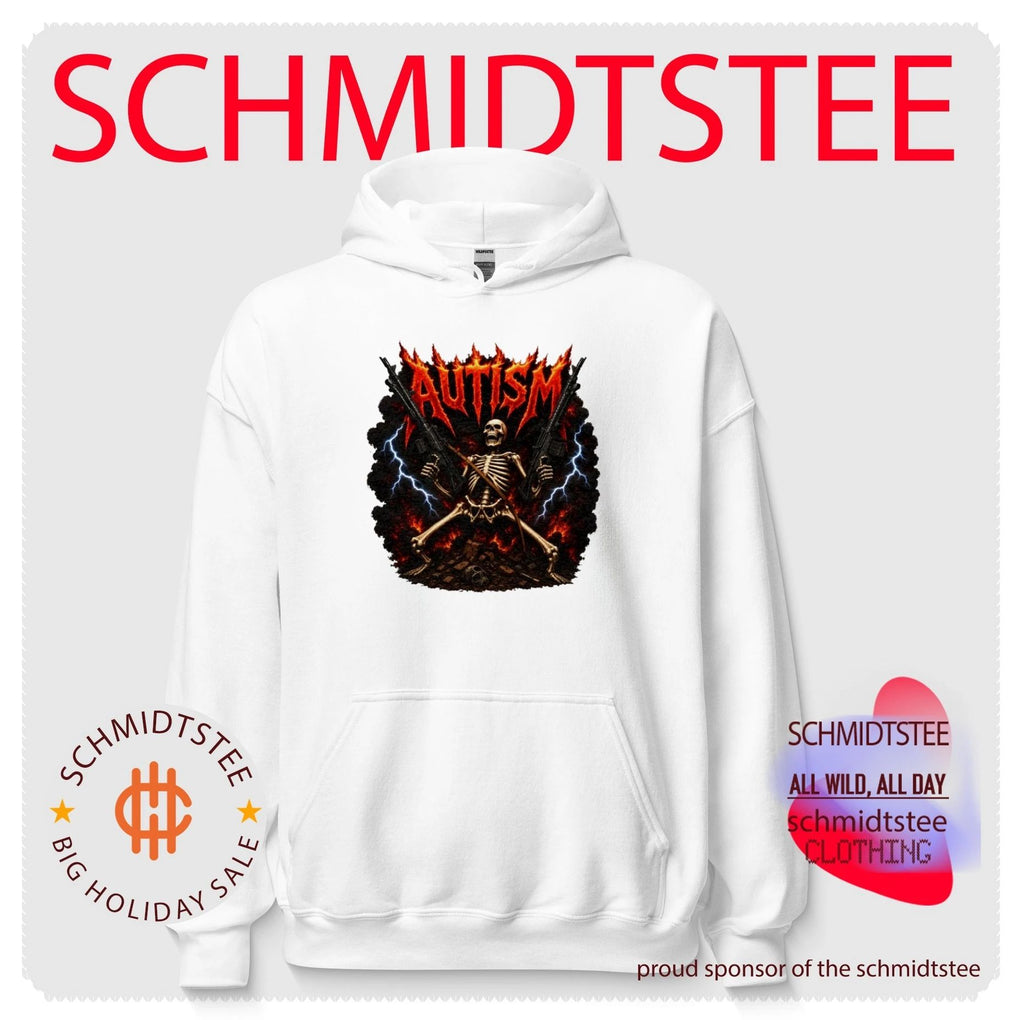 Autism Skeleton with Assault Rifles Heavy Metal Style shirt