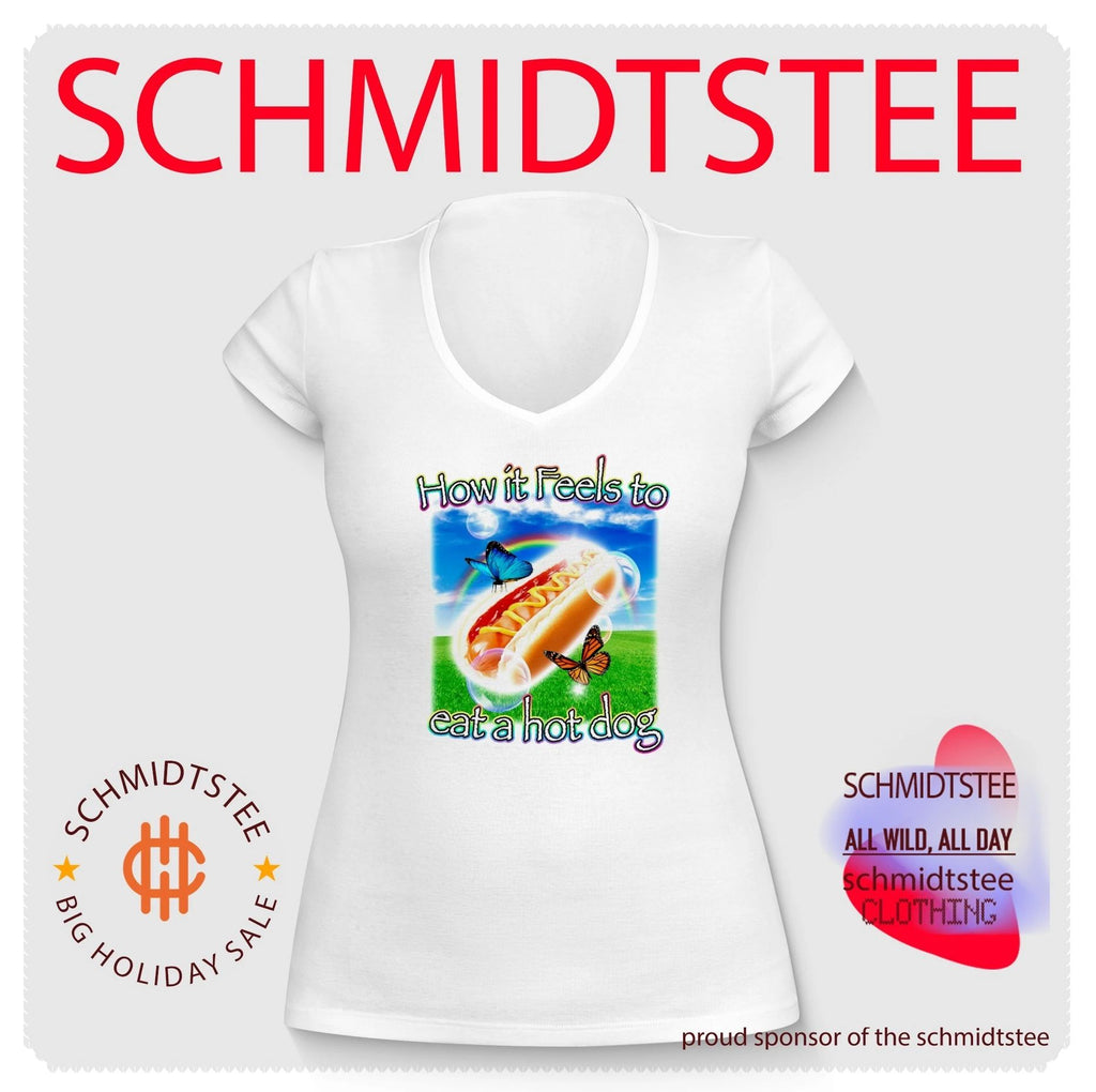 How It Feels to Eat a Hot Dog funny food shirt