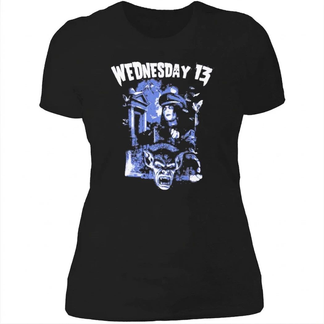 Wednesday 13 Cemetery Blue Shirt