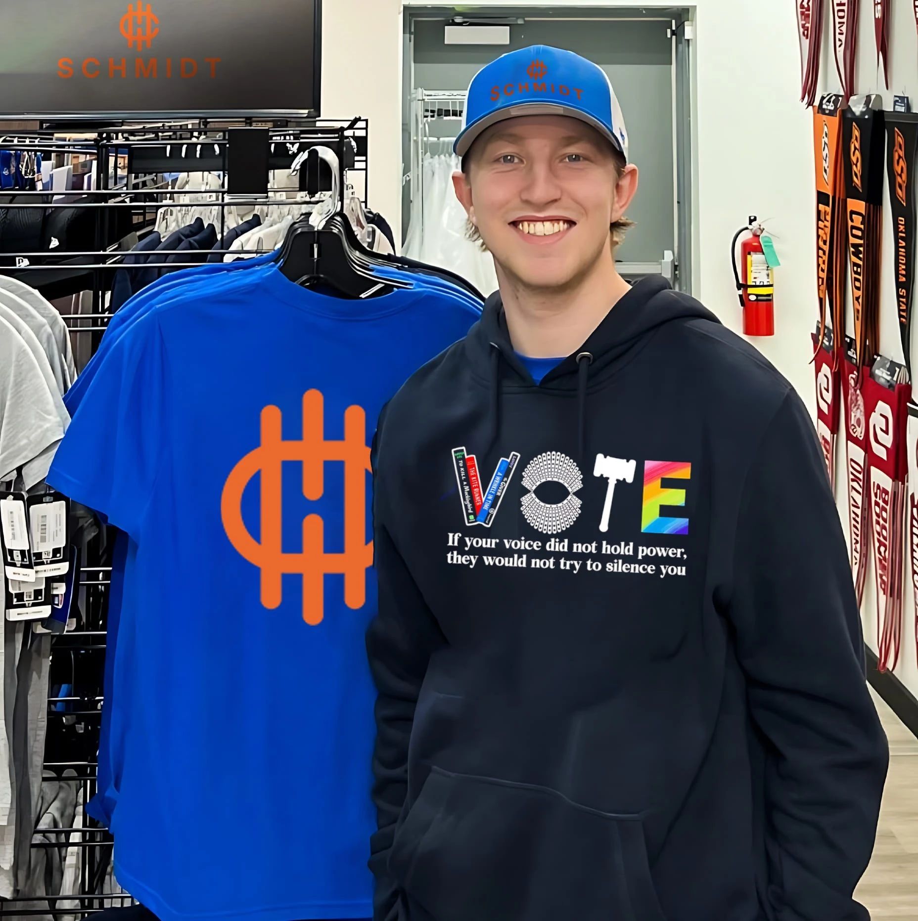 Vote if your voice did not hold power they would not try to silence you shirt