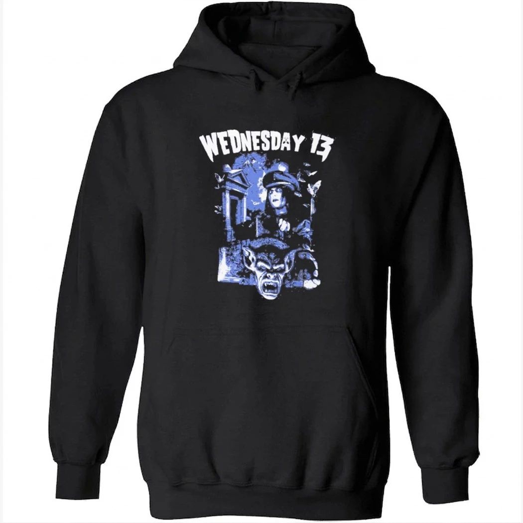 Wednesday 13 Cemetery Blue Shirt