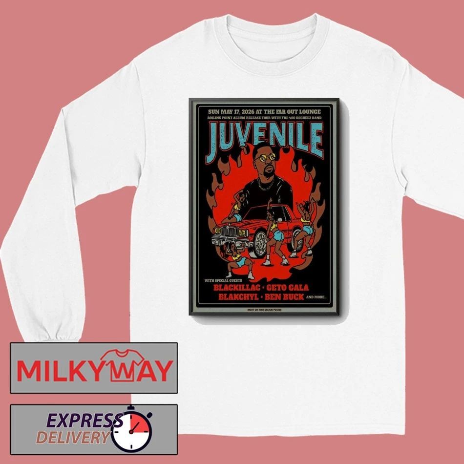 LIMITED Juvenile May 17 2026 Tour Poster Ben Buck shirt