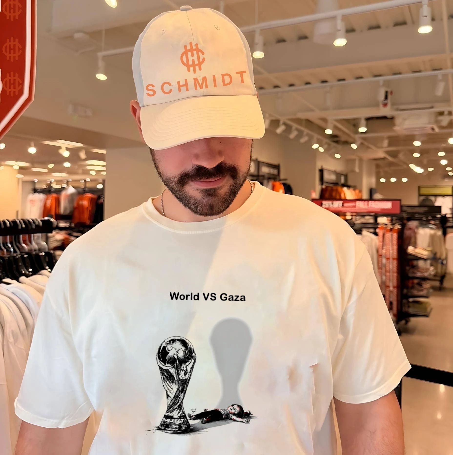 World vs Gaza FIFA Trophy Political Human Rights shirt