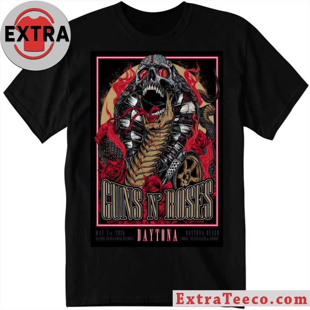 Guns N’ Roses 5 7 2026 Daytona Beach FL Poster Shirt