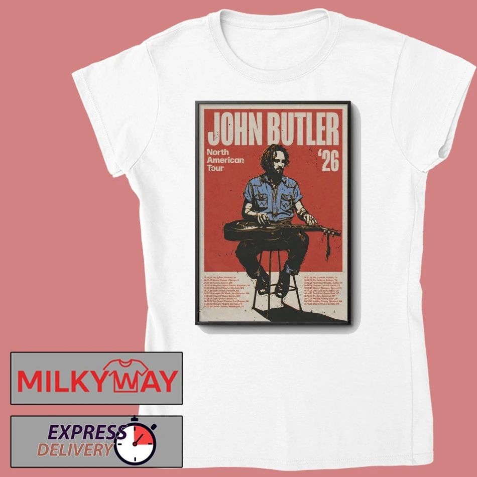 John Butler 2026 North American Tour Poster shirt
