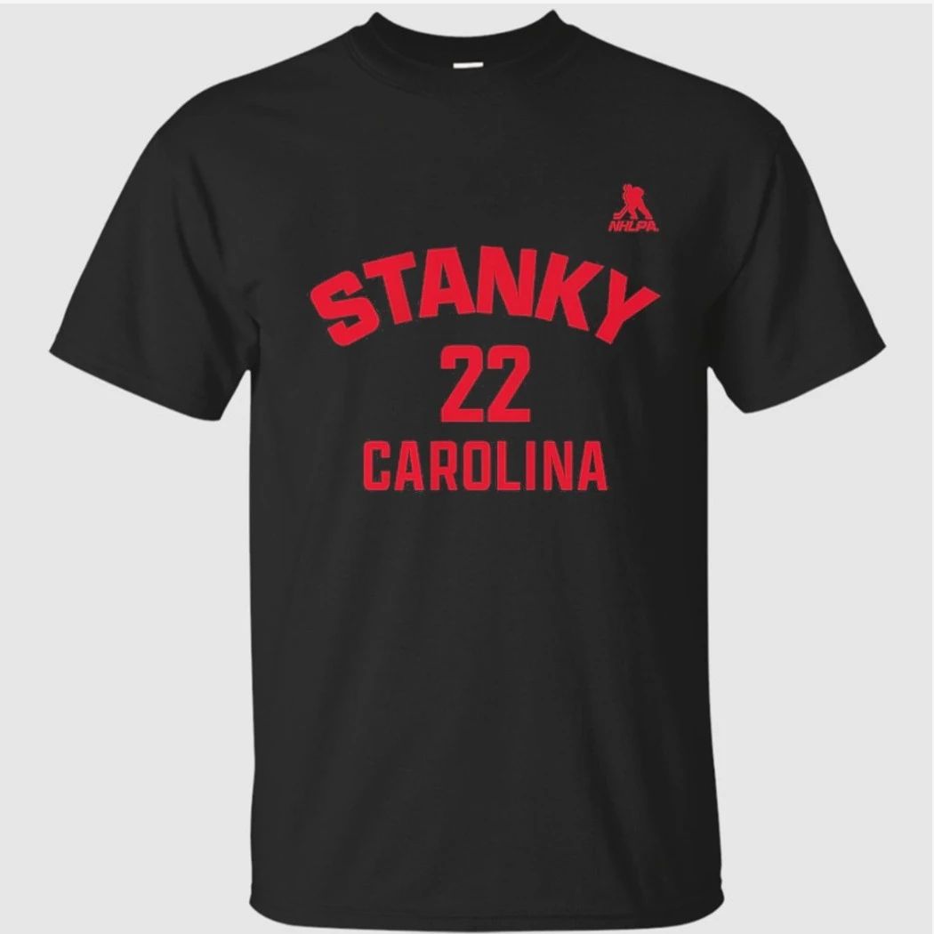 Logan Stankoven Carolina Name & Number Shirt