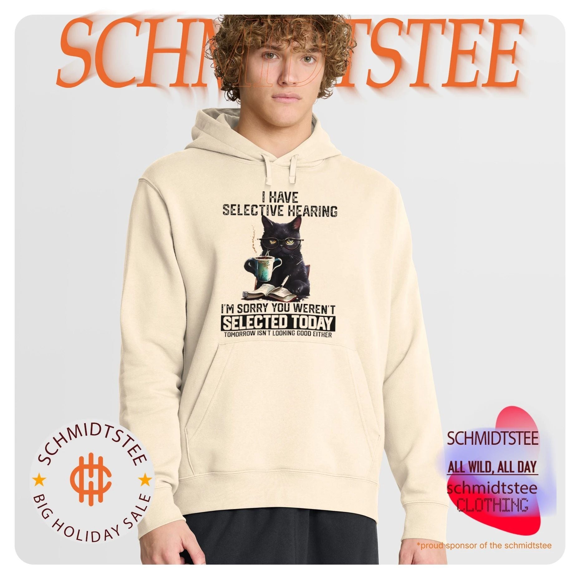 Cat I have selective hearing I’m sorry you weren’t selected today tomorrow isn’t looking good either shirt