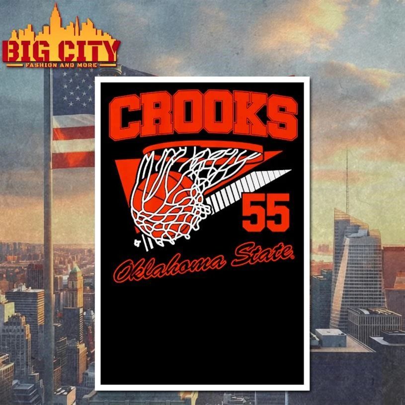 Oklahoma State Basketball Audi Crooks Retro Swish Shirt