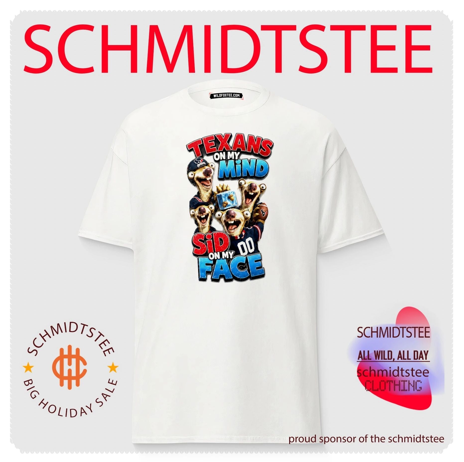 Houston Texans on my Mind Sid On My Face shirt