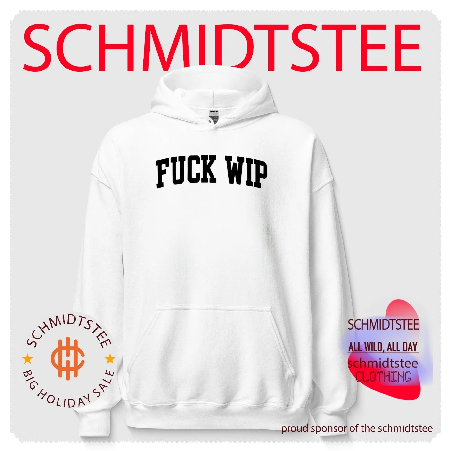 Fuck Wip Work in Progress funny slogan typography design shirt