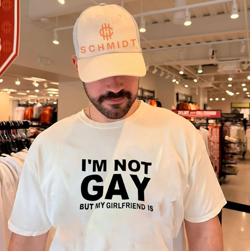 I’m Not Gay but My Girlfriend Is slogan shirt