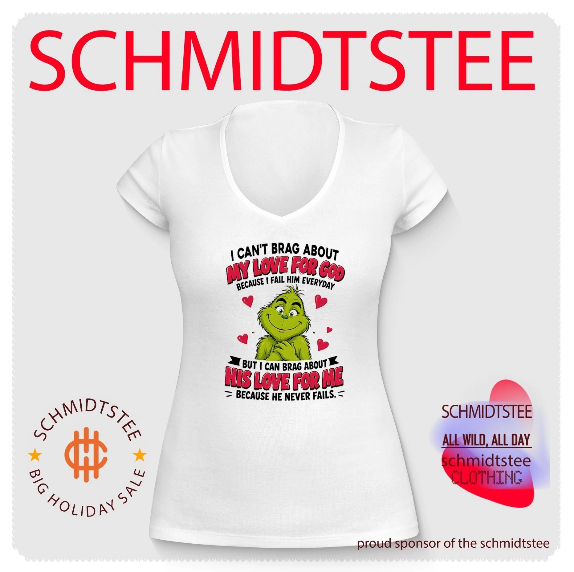 The Grinch I Can’t Brag About My Love for God Quote shirt