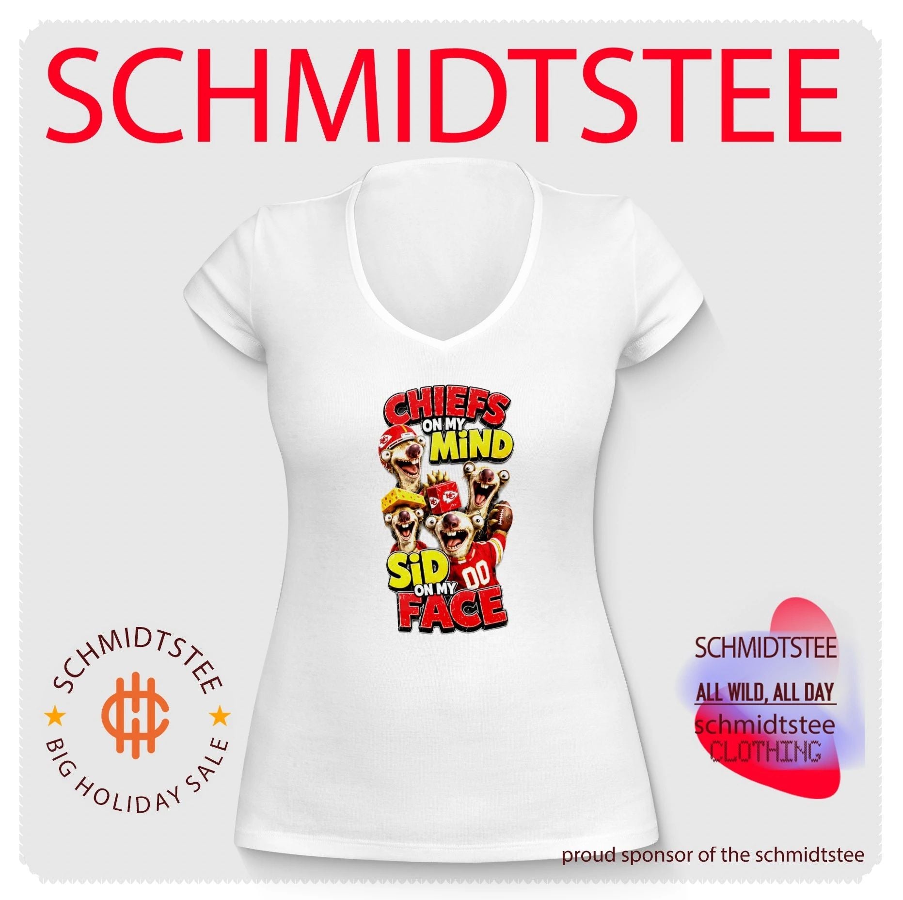 Kansas City Chiefs on my Mind Sid On My Face shirt