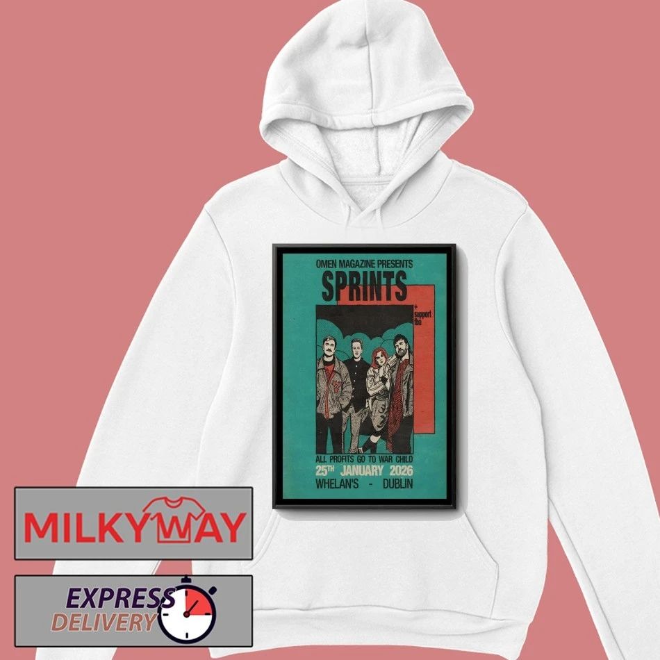 Sprints January 25th 2026 Dublin Ireland Poster shirt