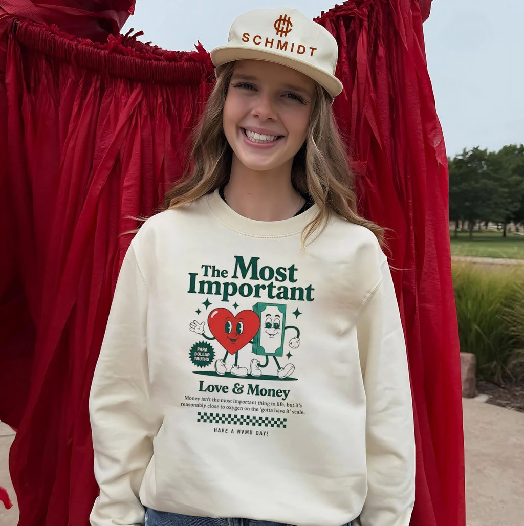 The most important Love and Money cartoon style shirt