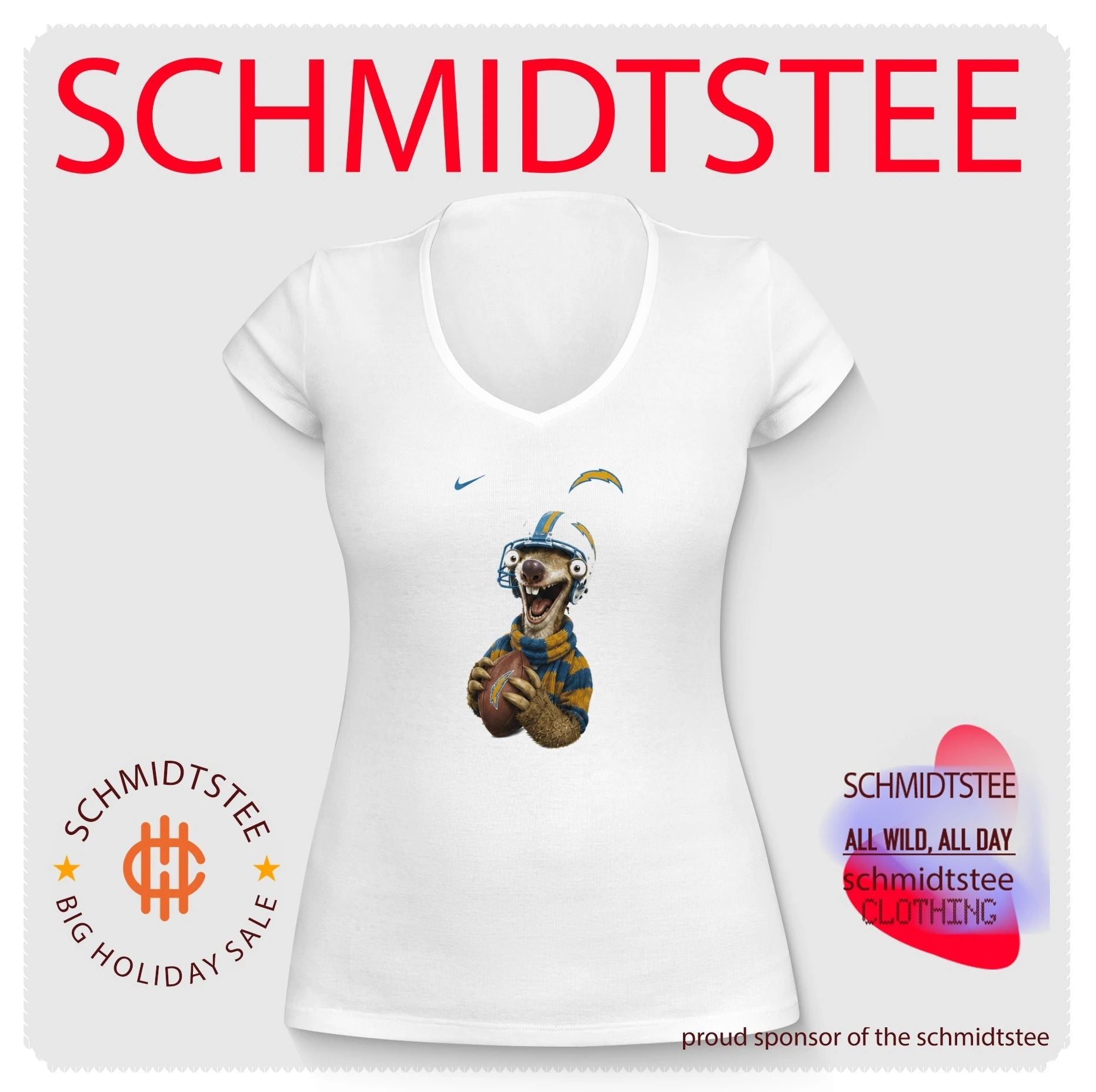 Sid from Ice Age Los Angeles Chargers Football Fan shirt