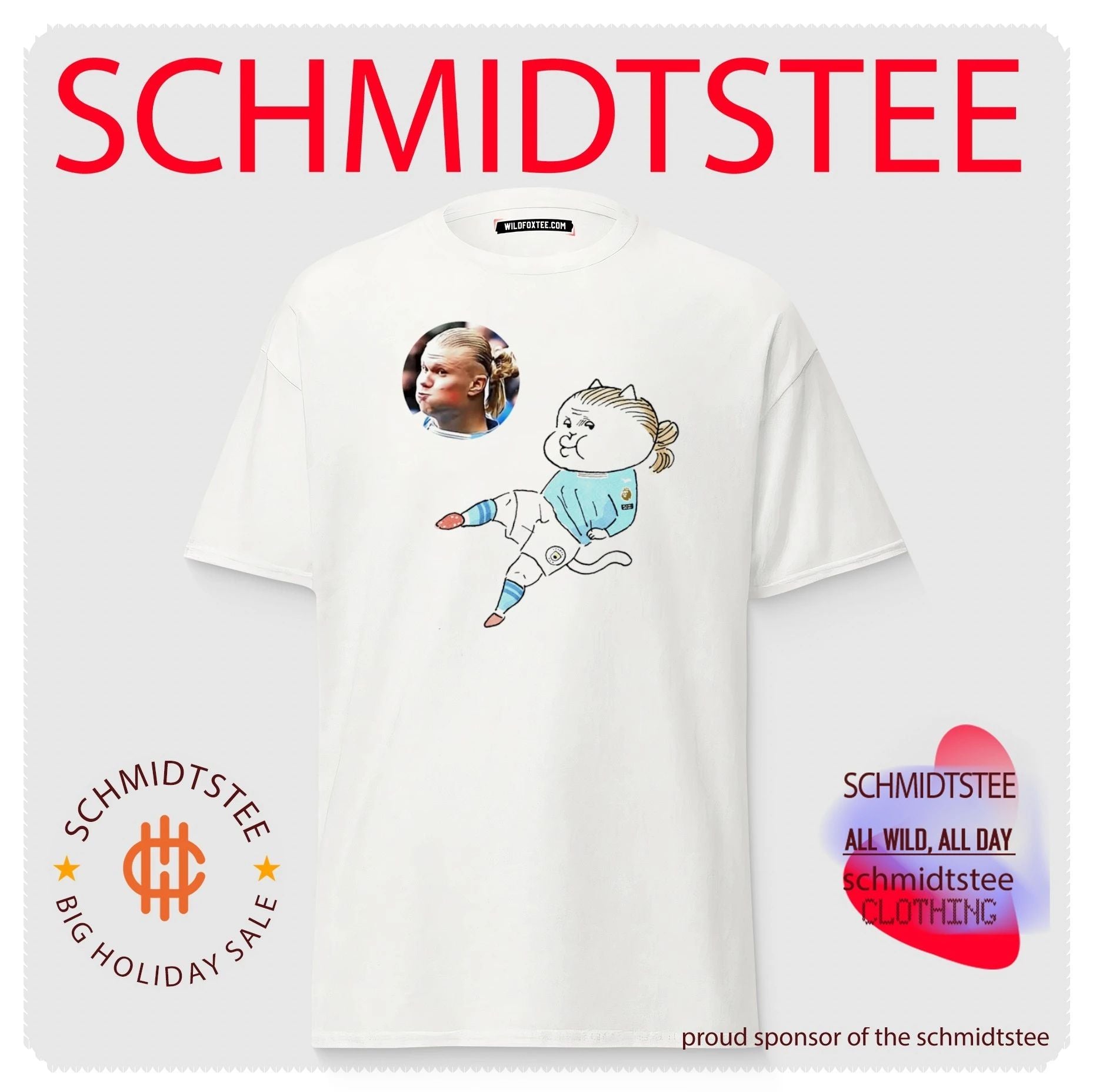 Erling Haaland Manchester City Cartoon Football shirt