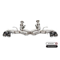 Corsa 2020-2025 Chevrolet Corvette C8 RWD 3in Track Cat-Back Delete Exhaust w/4.5in CF PolishedTips