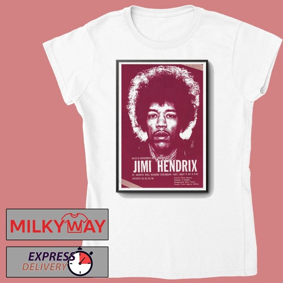 May 09 2026 Jimi Hendrix Ft. Worth, Texas Poster shirt