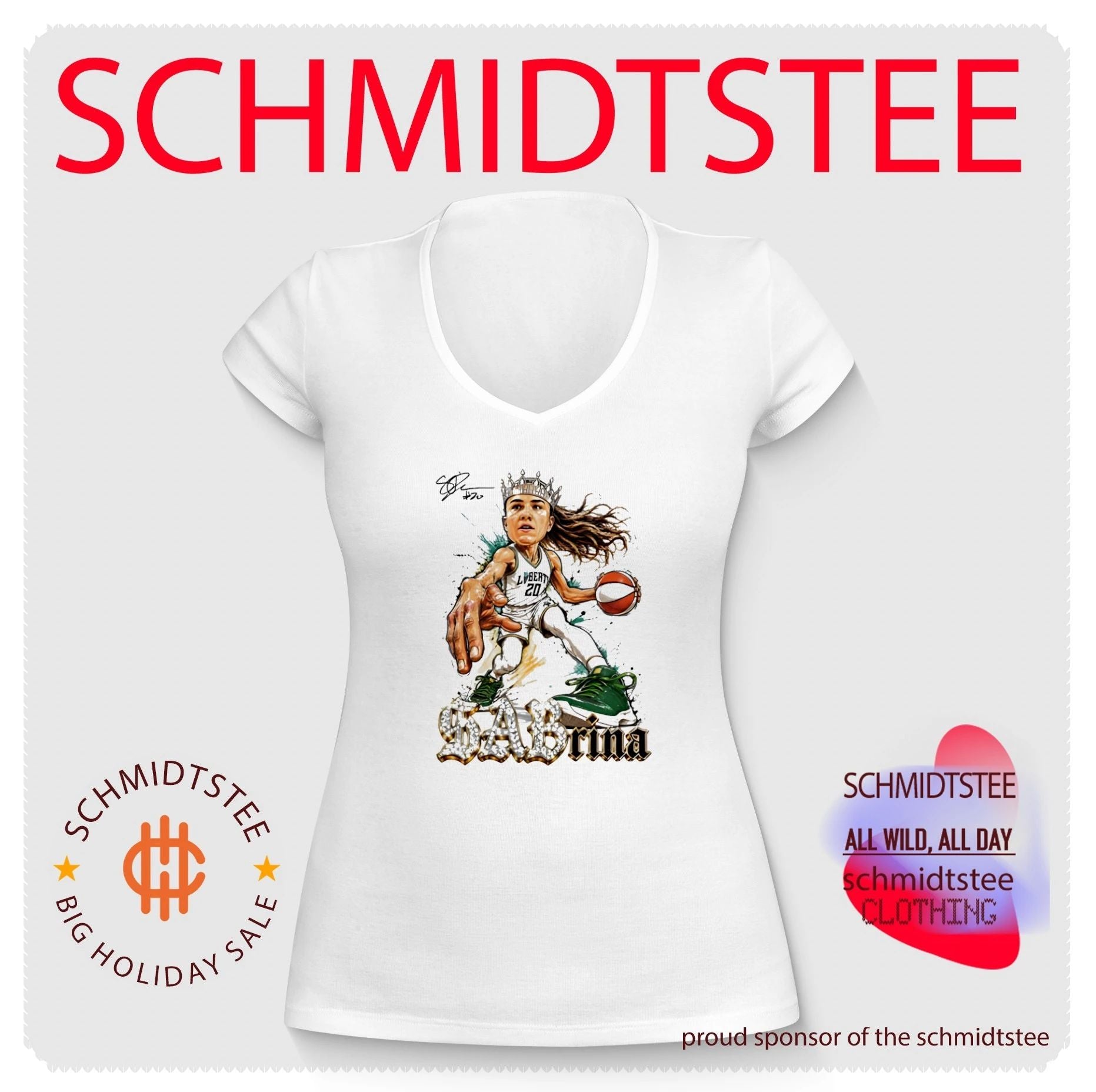 New York Liberty Sabrina Ionescu wearing crown vintage shirt