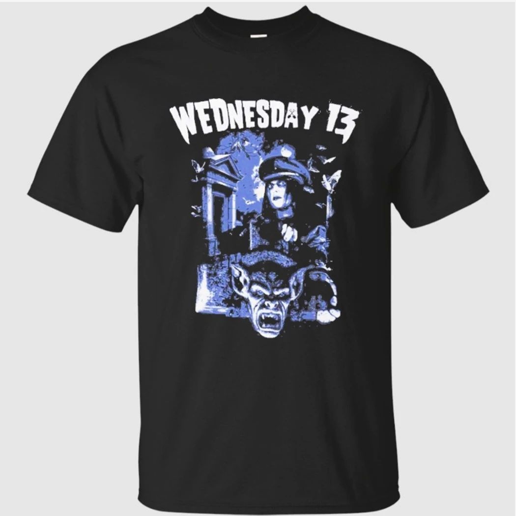 Wednesday 13 Cemetery Blue Shirt