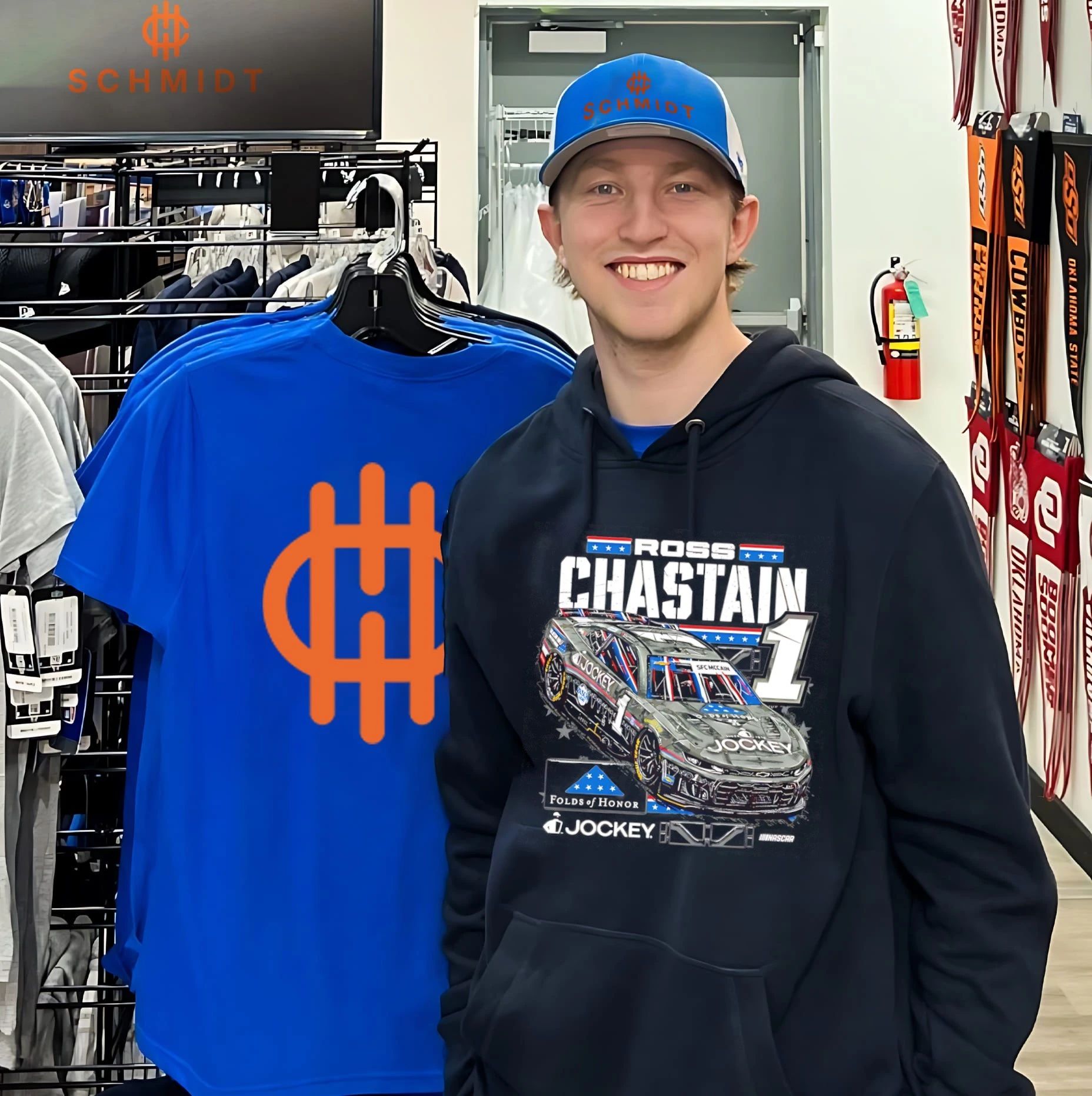 Ross Chastain no 1 2026 Jockey Folds of Honor shirt