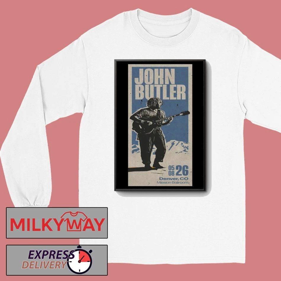 May 8 2026 Poster John Butler Mission Ballroom in Denver, CO shirt