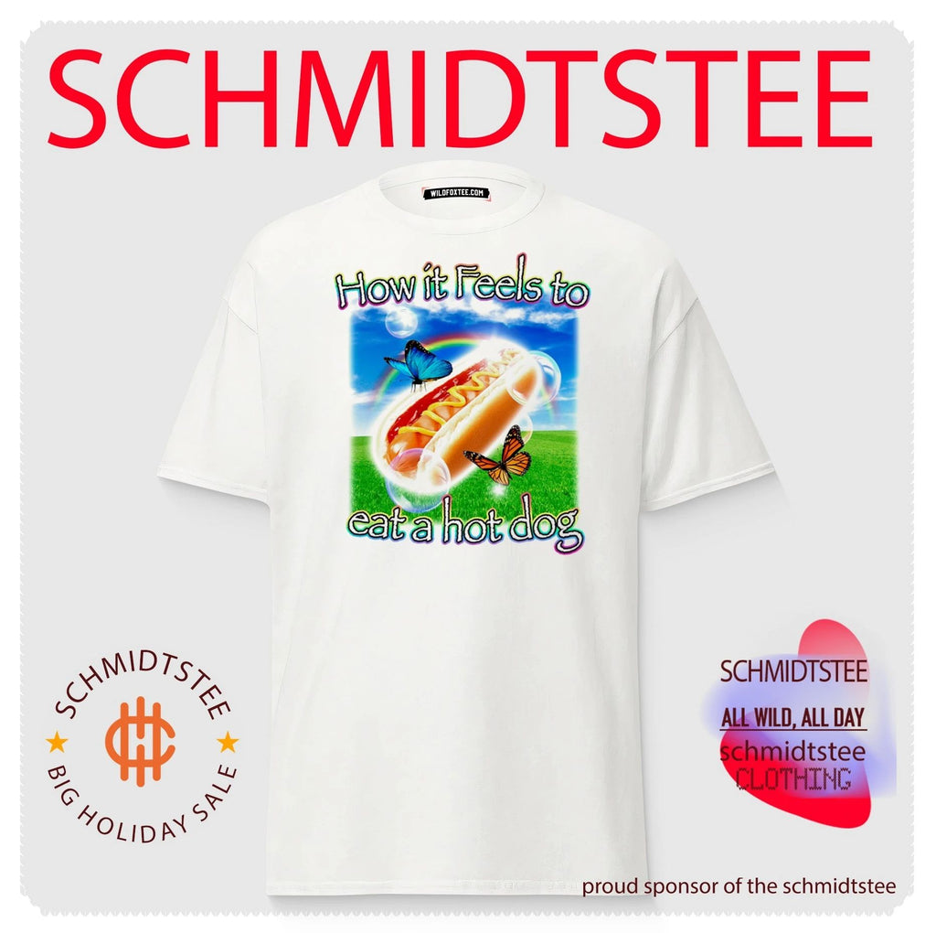 How It Feels to Eat a Hot Dog funny food shirt