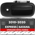 T1A Exterior Front Passenger Door Handle, Upgraded Metal – Compatible with 2010-2014 Chevrolet Express GMC Savana 1500, 10-20 Express 2500 3500 – Textured Black – OEM 25989399-MT, 97746, GM1311152 – Front Passenger Side Handle