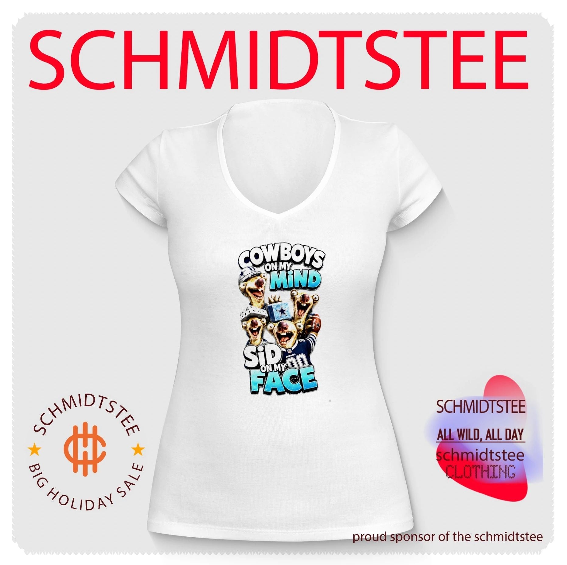Dallas Cowboys on my Mind Sid On My Face shirt