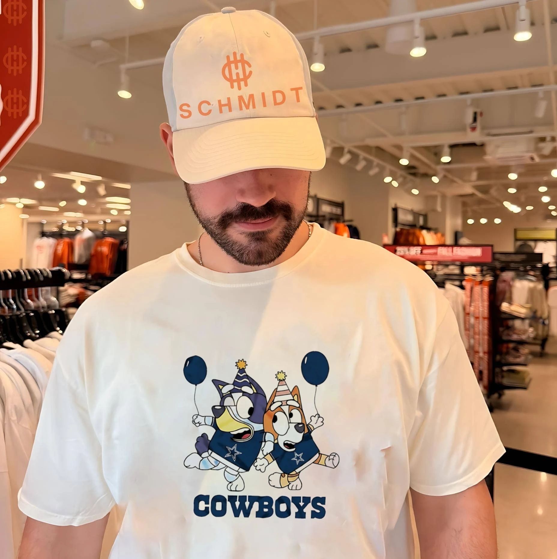 Dallas Cowboys Bluey and Bingo cartoon shirt