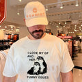 I Love My GF and Her Tummy Issues funny cat shirt