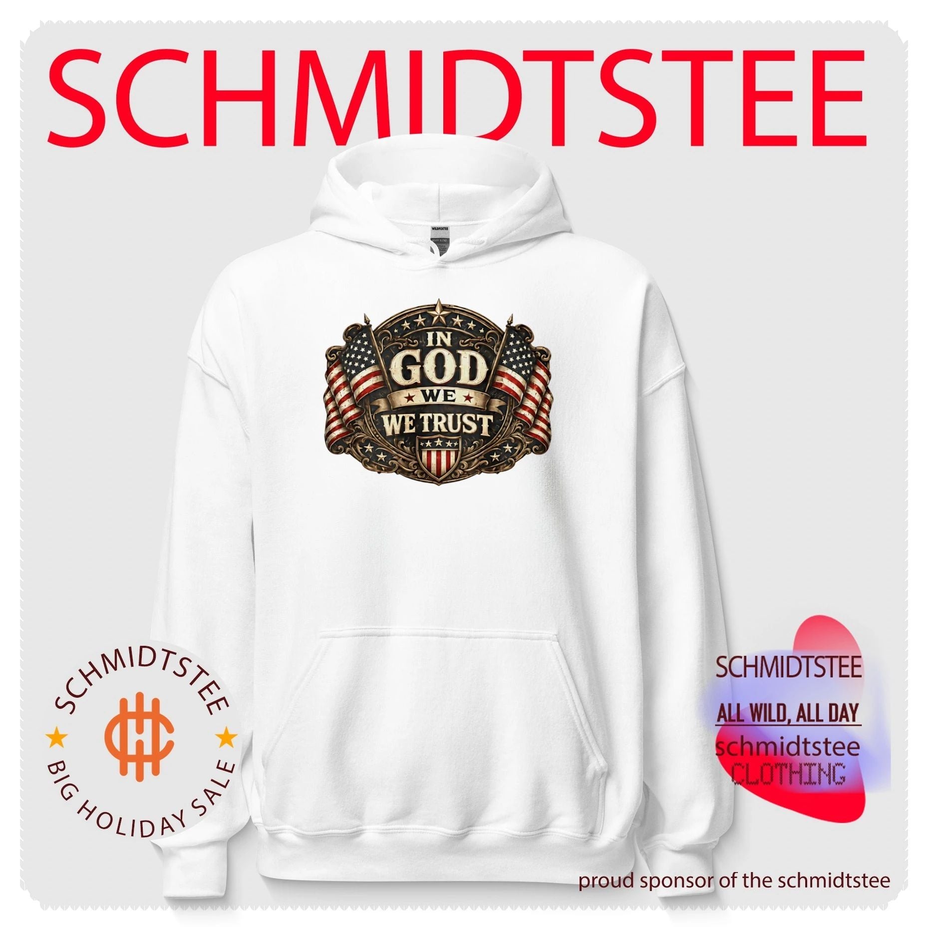 In God We Trust Patriotic Flag Emblem USA shirt
