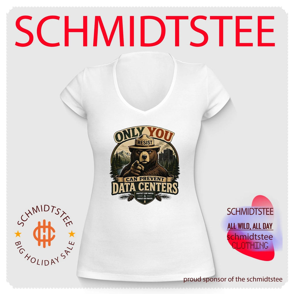 Smokey Bear only you can prevent data center illustrated shirt