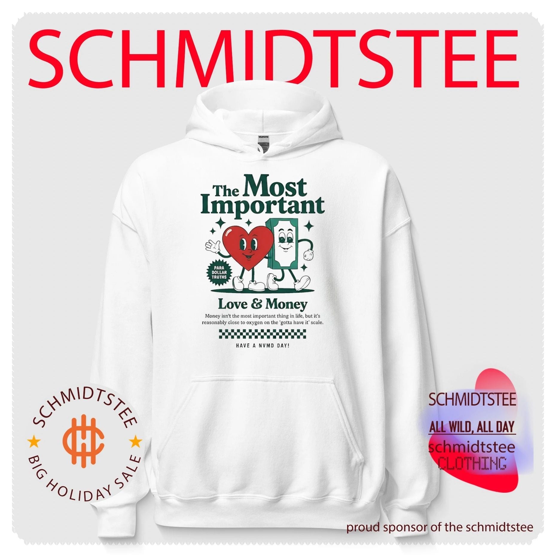 The most important Love and Money cartoon style shirt