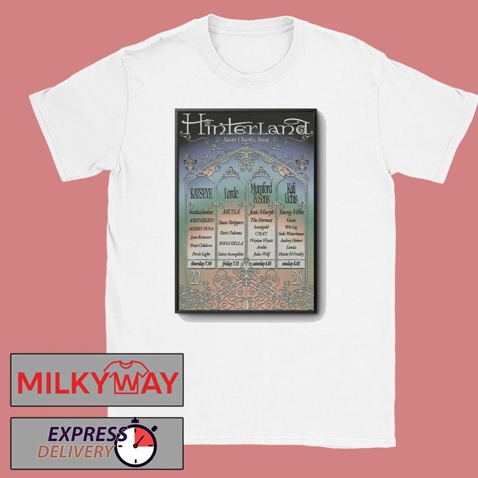 Hinterland Concert In St. Charles On Jul 30-Aug 2 2026 Poster shirt