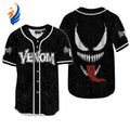 Unleash Fearless Style with Venom Spider Baseball Jersey - Get Yours Today! - Bafud